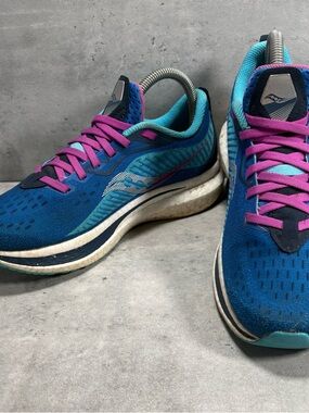 Saucony Endorphin Speed 2 Womens Size 7.5 Blue Running Shoes Sneakers S10688-30